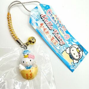 NEW Hello Kitty Gotochi Charms Keychain Strap Nezuke Japan Vintage Bird Egg
